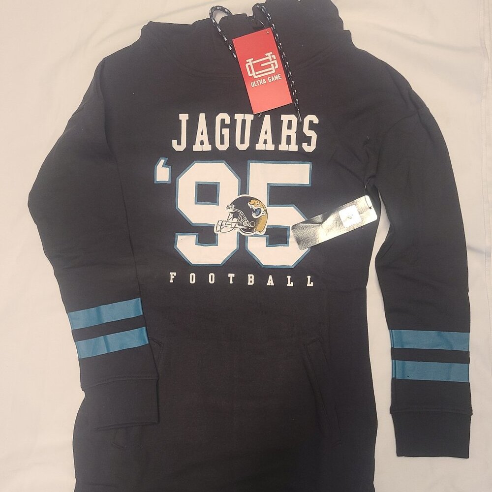 Jacksonville Jaguars Women’s Black Slim Fit Hoodie (Small) NFL Logo — NWT